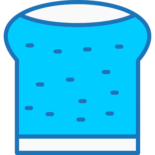 평평한 빵 Generic color lineal-color icon