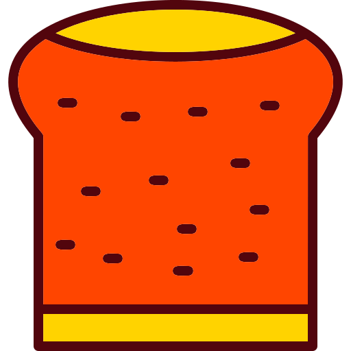 Flat bread Generic color lineal-color icon