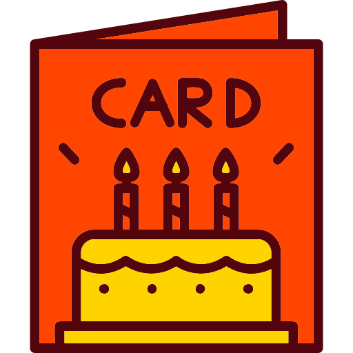 kartka urodzinowa Generic color lineal-color ikona