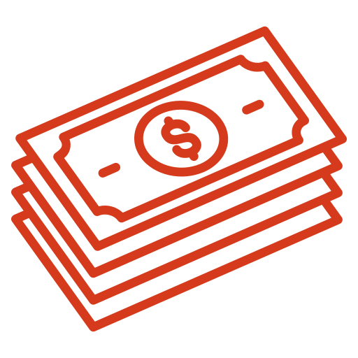 Money stack Generic color outline icon