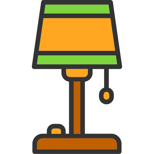 lampada da pavimento Generic color lineal-color icona