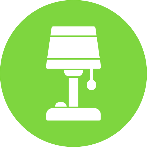 lámpara de piso Generic color fill icono