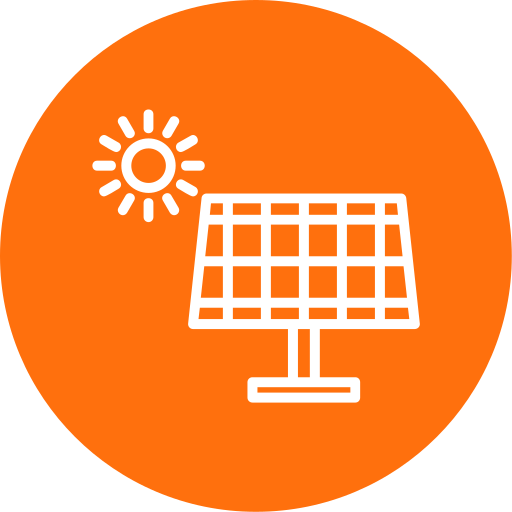 Solar panel Generic color fill icon