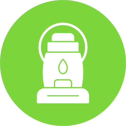 Oil lamp Generic color fill icon