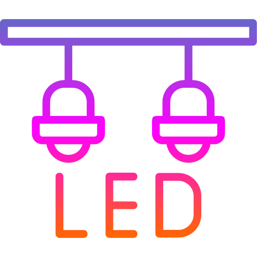 lampada a led Generic gradient outline icona