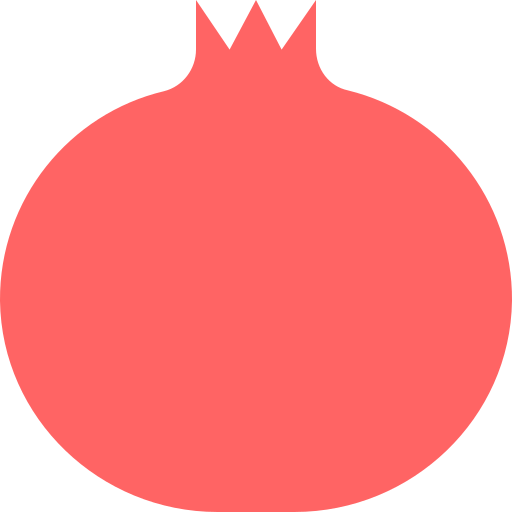 granaatappel Generic color fill icoon
