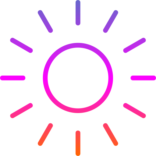 luz solar Generic gradient outline Ícone