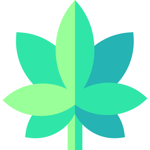 cannabis Basic Straight Flat icon