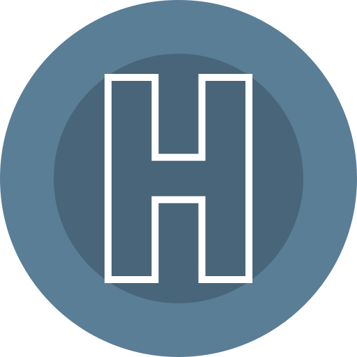Letter h Generic color fill icon