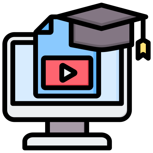video aprendizaje Generic color lineal-color icono