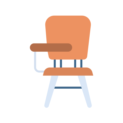 Desk chair Generic color fill icon