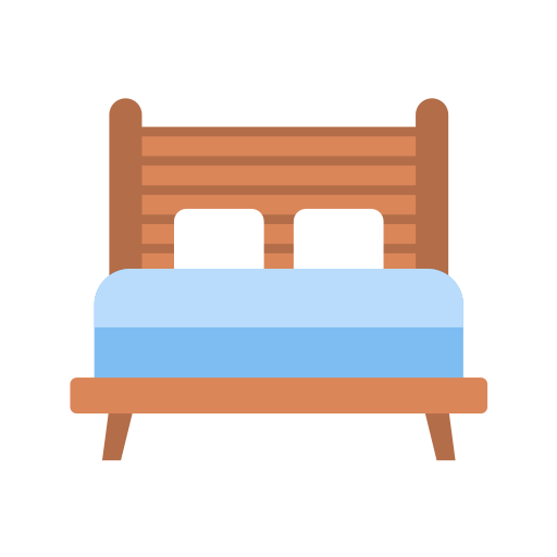 Double bed Generic color fill icon