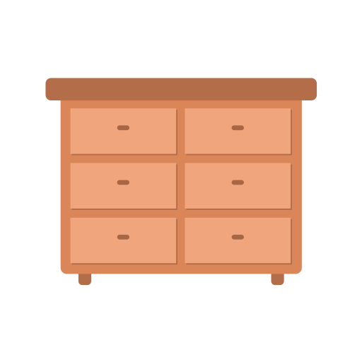 Chest of drawers Generic color fill icon