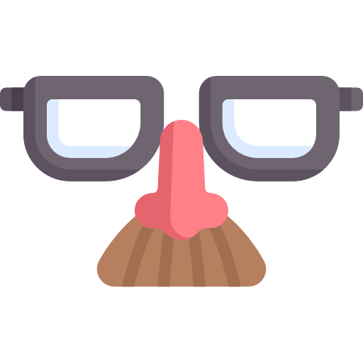 Glasses with mustache Special Flat icon