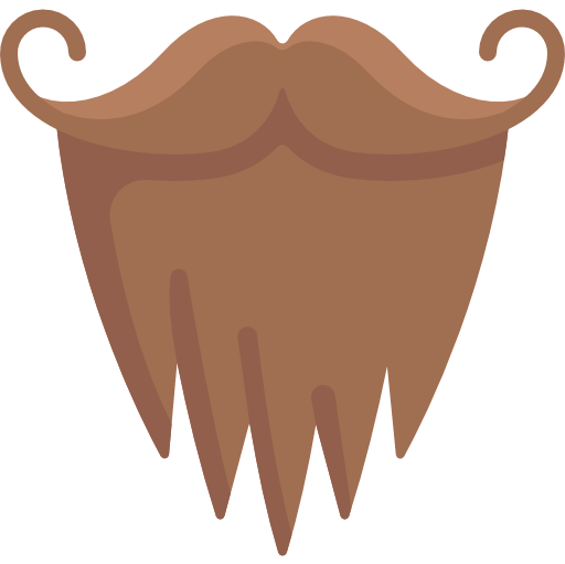 bigote con barba Special Flat icono