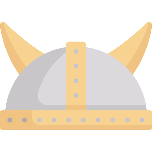 Шлем викинга Special Flat иконка
