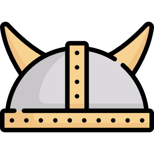 casco vikingo Special Lineal color icono