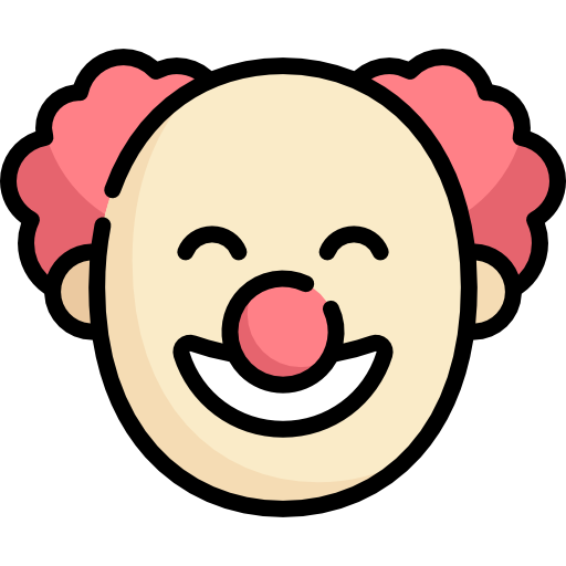 Clown mask Special Lineal color icon