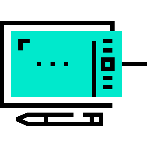 tableta gráfica Detailed Straight One Color icono