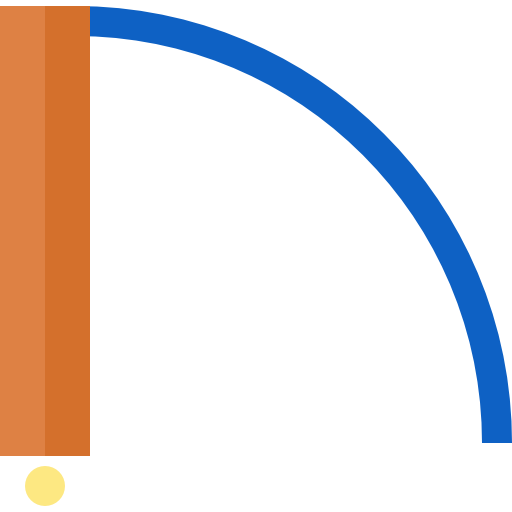 porte Basic Straight Flat Icône