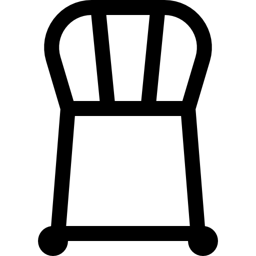 silla Basic Straight Lineal icono