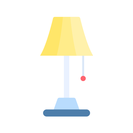 Table lamp Generic color fill icon