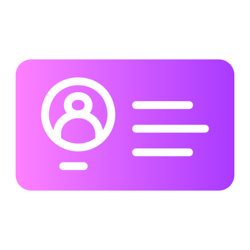 Id card Generic gradient fill icon