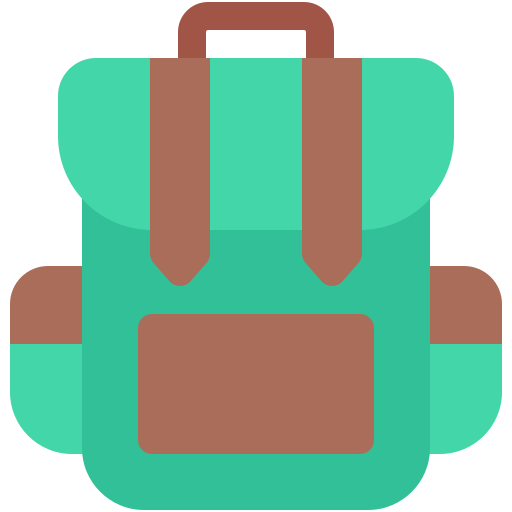 sac à dos Generic color fill Icône
