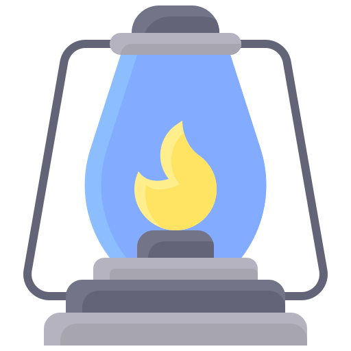 lampa naftowa Generic color fill ikona