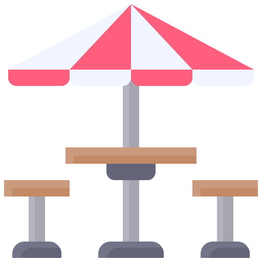 mesa de piquenique Generic color fill Ícone