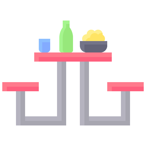 stół piknikowy Generic color fill ikona