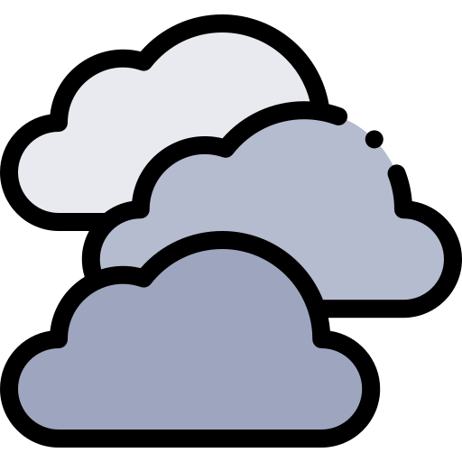 dunkle wolke Detailed Rounded Lineal color icon