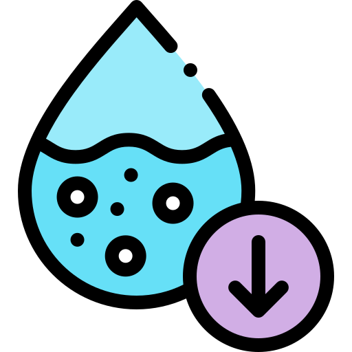Humidity Detailed Rounded Lineal color icon