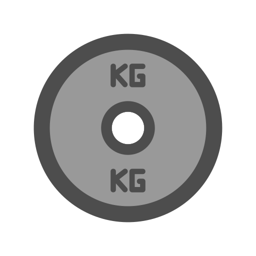 Weight plates Generic color fill icon