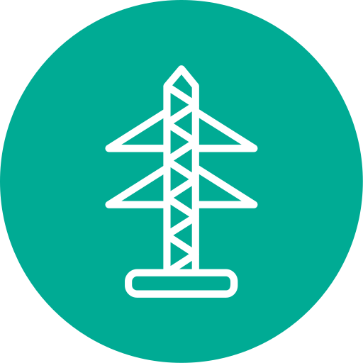 Electric tower Generic color fill icon