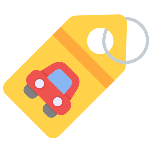 bilet parkingowy Generic color fill ikona