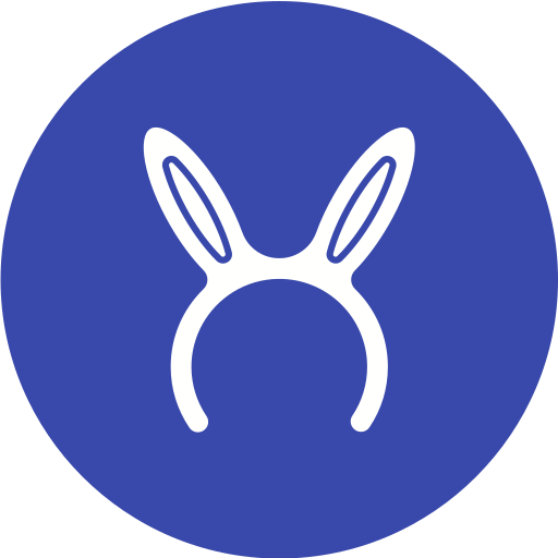 konijnenoren Generic color fill icoon