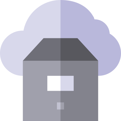 cloud opslag Basic Straight Flat icoon