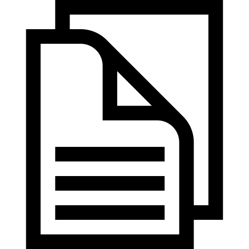 documents Basic Straight Lineal Icône