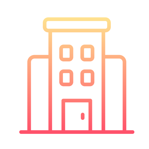 hotel Generic gradient outline icono