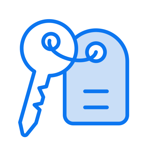 Room key Generic color lineal-color icon
