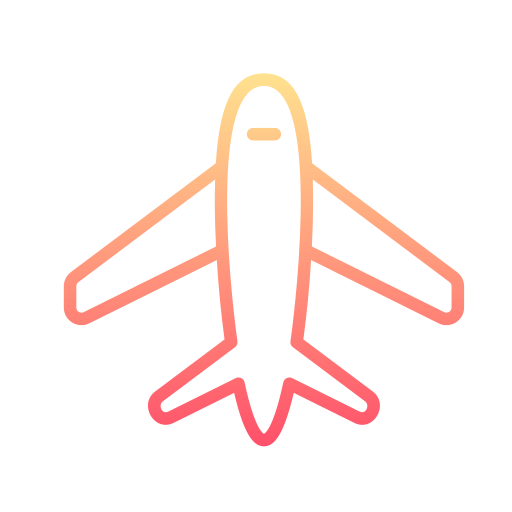 avión Generic gradient outline icono