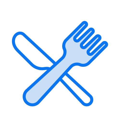tenedor y cuchillo Generic color lineal-color icono