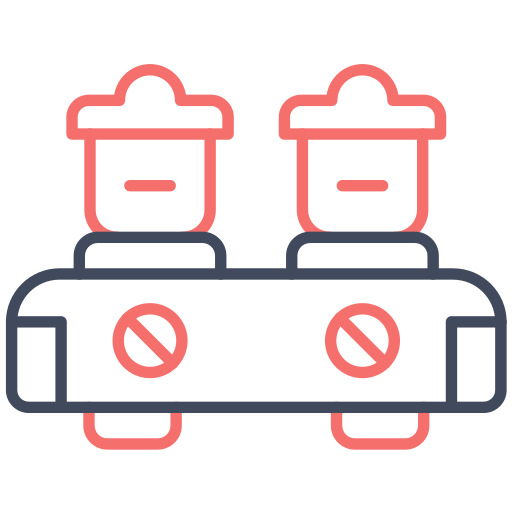 Газовая плита Generic color outline иконка