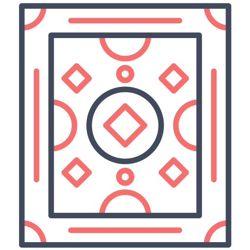 tapijt Generic color outline icoon