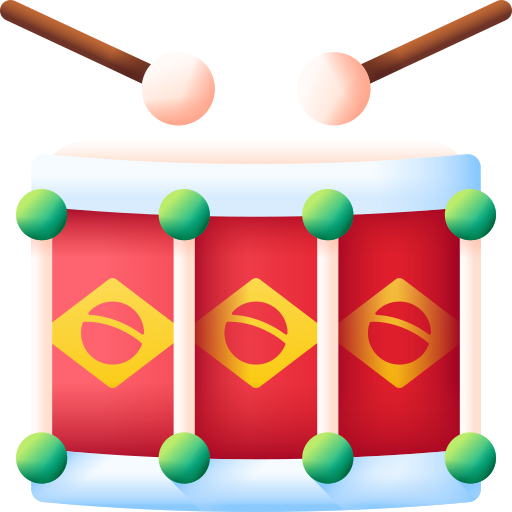 Drum 3D Color icon