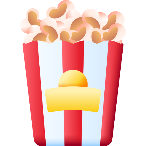 Popcorn 3D Color icon