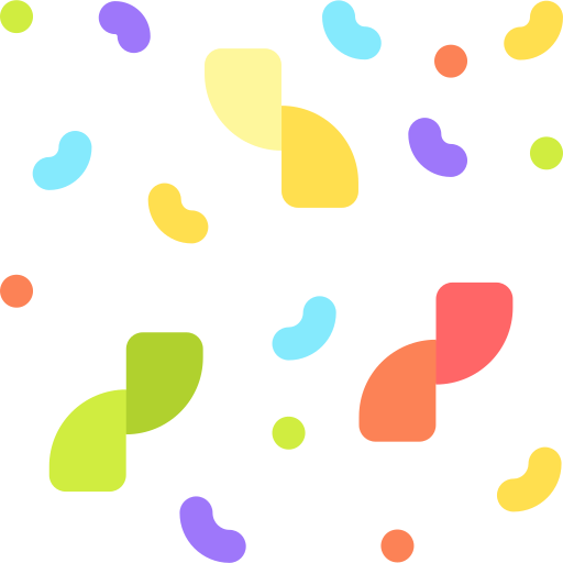 konfetti Basic Rounded Flat icon
