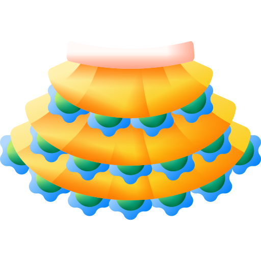 Skirt 3D Color icon