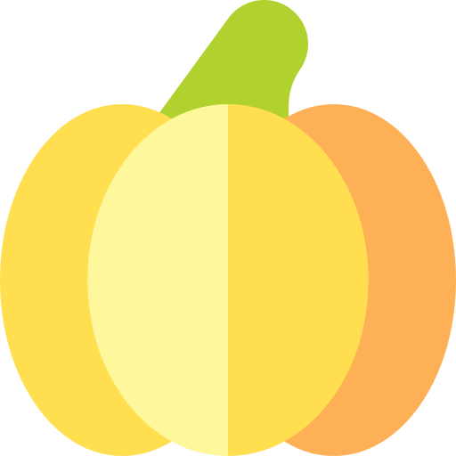 Pumpkin Basic Rounded Flat icon